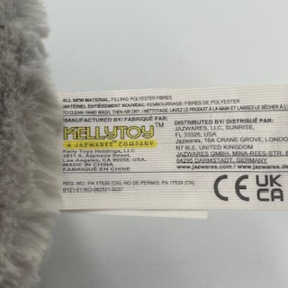 NEW Kelly toy Kelly Baby Gray Koala Bear Plush Rattle Toy NWT - Picture 10 of 11